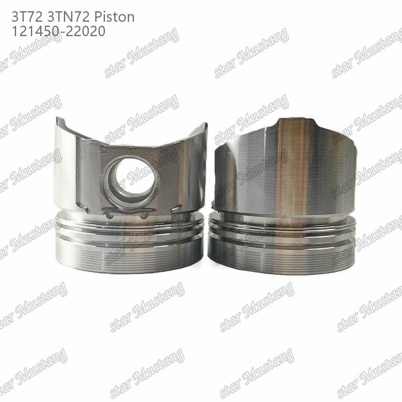 পিস্টন 3TN72 3T72 সমতল নীচে 65.5mm উচ্চতা 121450-22020 Yanmar ডিজেল ইঞ্জিন মেরামত অংশ জন্য