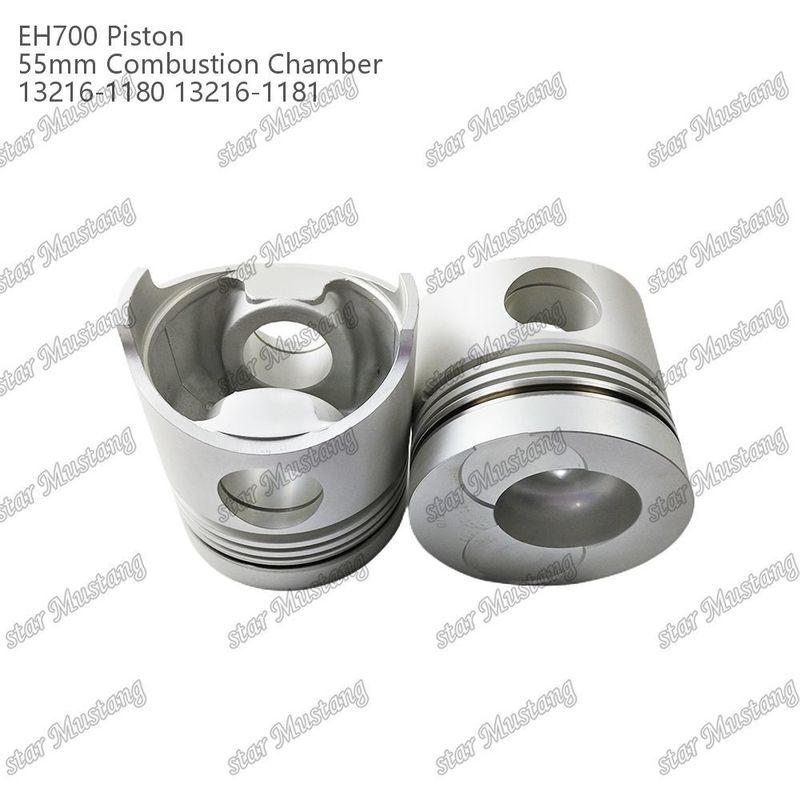 পিস্টন EH700 55mm জ্বলন চেম্বার 13216-1181 13216-1180 Hino ডিজেল ইঞ্জিন মেরামত অংশ জন্য
