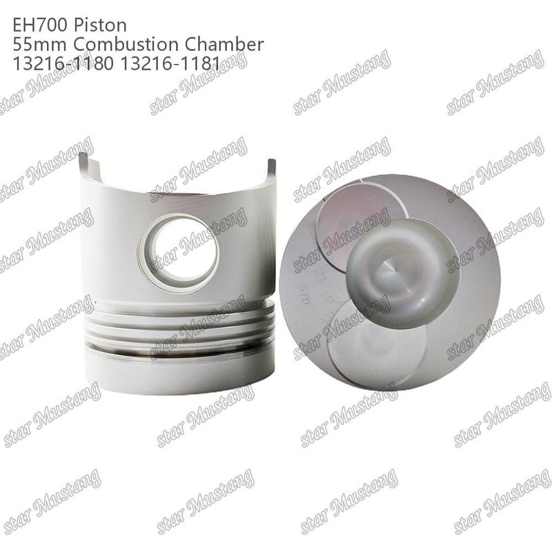 পিস্টন EH700 55mm জ্বলন চেম্বার 13216-1181 13216-1180 Hino ডিজেল ইঞ্জিন মেরামত অংশ জন্য