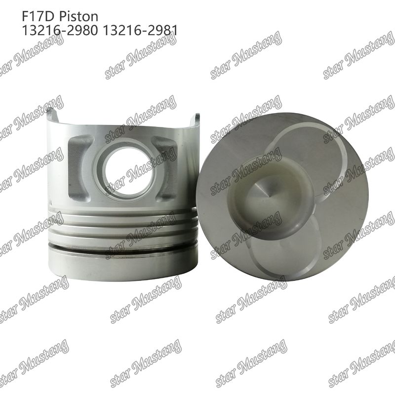 পিস্টন F17D জ্বলন চেম্বার 69mm 13216-2980 13216-2981 Hino ডিজেল ইঞ্জিন মেরামতের জন্য