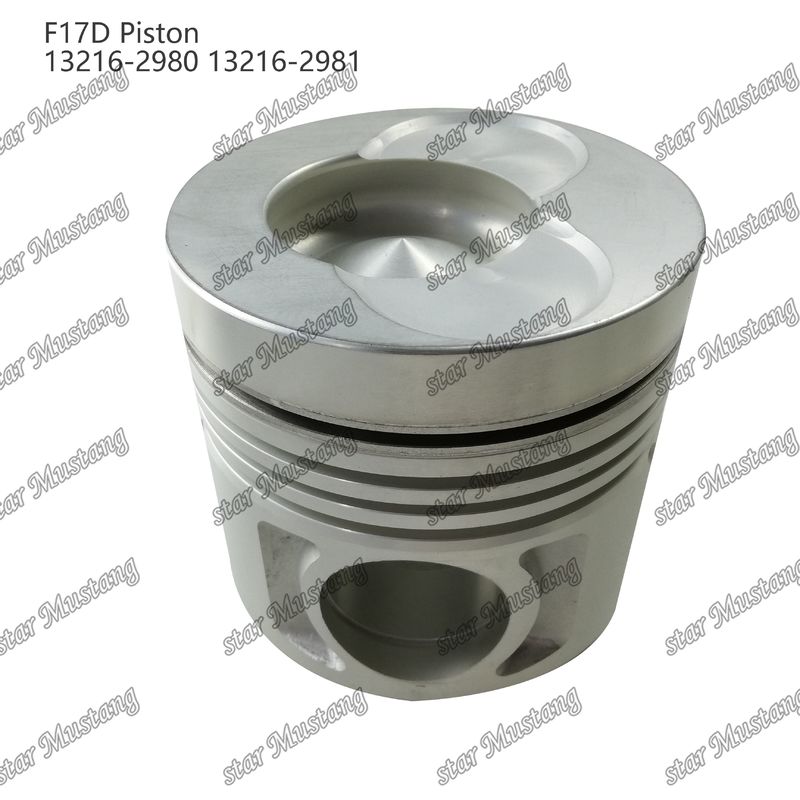 পিস্টন F17D জ্বলন চেম্বার 69mm 13216-2980 13216-2981 Hino ডিজেল ইঞ্জিন মেরামতের জন্য