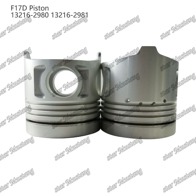 পিস্টন F17D জ্বলন চেম্বার 69mm 13216-2980 13216-2981 Hino ডিজেল ইঞ্জিন মেরামতের জন্য