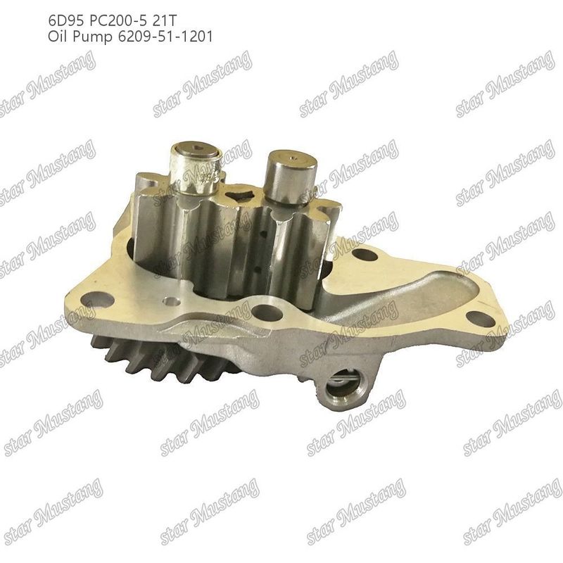 তেল পাম্প 6D95 PC200-5 21T 6209-51-1201 কুমাতসু ইঞ্জিনের খুচরা যন্ত্রাংশের জন্য