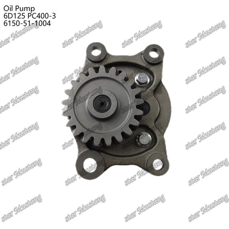 তেল পাম্প 6D125 PC400-3 ফ্ল্যাট 6150-51-1004 কুমাতসু ইঞ্জিনের খুচরা যন্ত্রাংশের জন্য