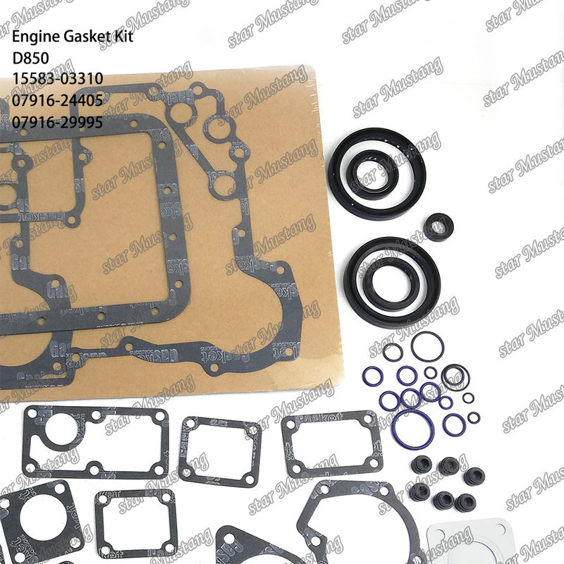 D850 সম্পূর্ণ গ্যাসকেট সেট হেড গ্যাসকেট 15583-03310 উপরের 07916-24405 নীচের 07916-29995 কুবোটার জন্য উপযুক্ত