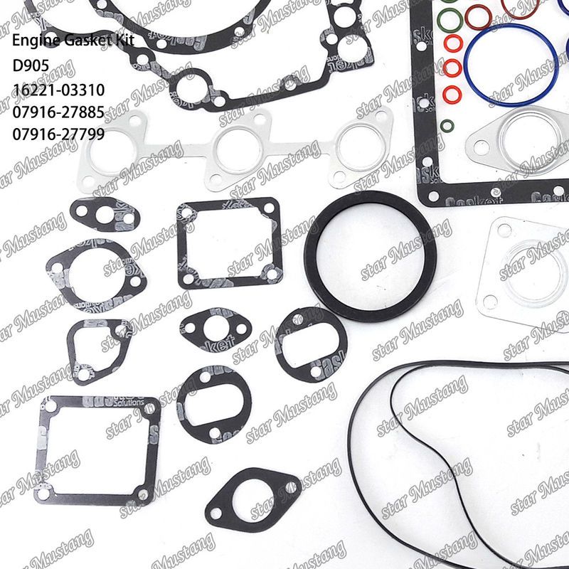 D905 সম্পূর্ণ গ্যাসকেট সেট হেড গ্যাসকেট 16221-03310 উপরের 07916-27885 নীচের 07916-27799 কুবোটার জন্য উপযুক্ত