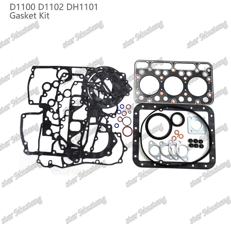 D1100 D1102 DH1101 সম্পূর্ণ গ্যাসকেট সেট হেড গ্যাসকেট 15354-03310 উপরের 07916-24345 নীচের 07916-24980 কুবোটার জন্য উপযুক্ত