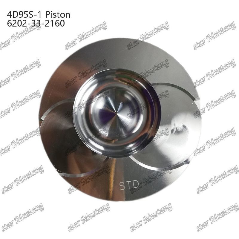পিস্টন 4D95S-1 104mm উচ্চ বৃত্তাকার নীচে 51mm জ্বলন চেম্বার 6202-33-2160 Kumatsu ইঞ্জিন খুচরা যন্ত্রাংশ জন্য