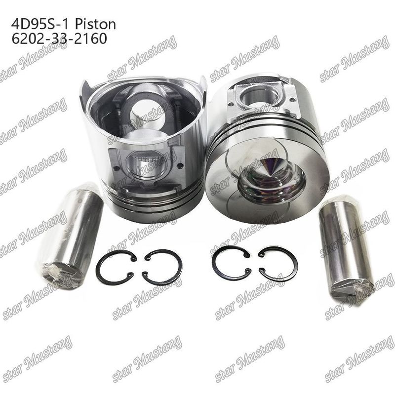 পিস্টন 4D95S-1 104mm উচ্চ বৃত্তাকার নীচে 51mm জ্বলন চেম্বার 6202-33-2160 Kumatsu ইঞ্জিন খুচরা যন্ত্রাংশ জন্য