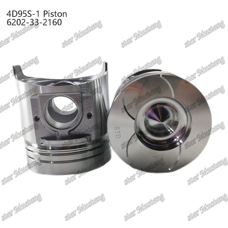পিস্টন 4D95S-1 104mm উচ্চ বৃত্তাকার নীচে 51mm জ্বলন চেম্বার 6202-33-2160 Kumatsu ইঞ্জিন খুচরা যন্ত্রাংশ জন্য