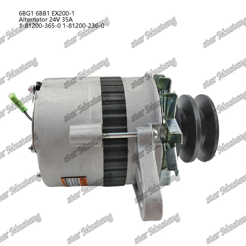 আল্টারনেটর 6BG1 6BB1 EX200-1 24V 35A 1-81200-365-0 1-81200-236-0