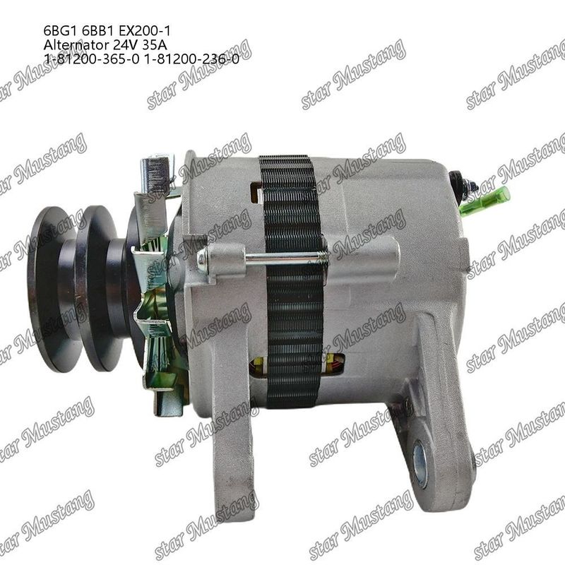 আল্টারনেটর 6BG1 6BB1 EX200-1 24V 35A 1-81200-365-0 1-81200-236-0