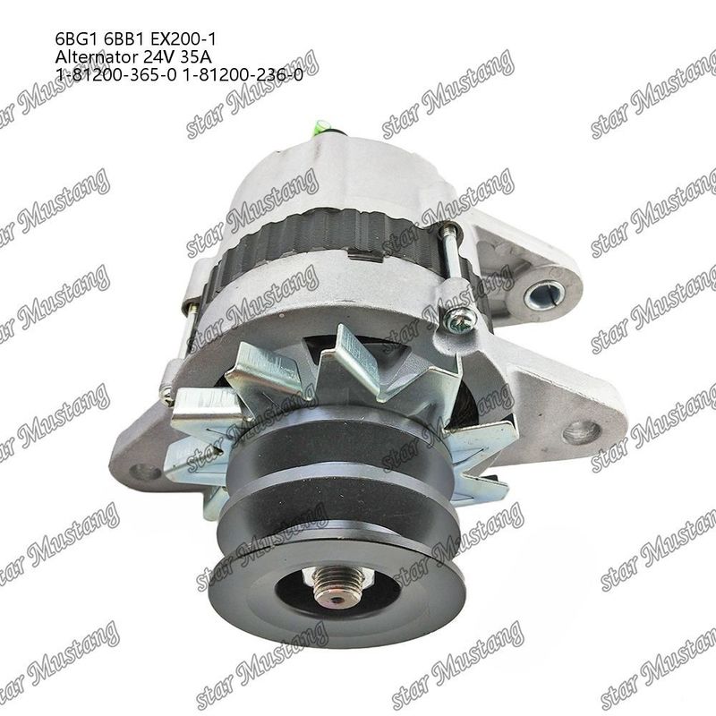 আল্টারনেটর 6BG1 6BB1 EX200-1 24V 35A 1-81200-365-0 1-81200-236-0