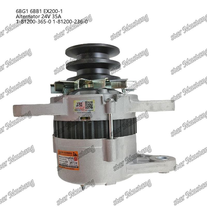আল্টারনেটর 6BG1 6BB1 EX200-1 24V 35A 1-81200-365-0 1-81200-236-0