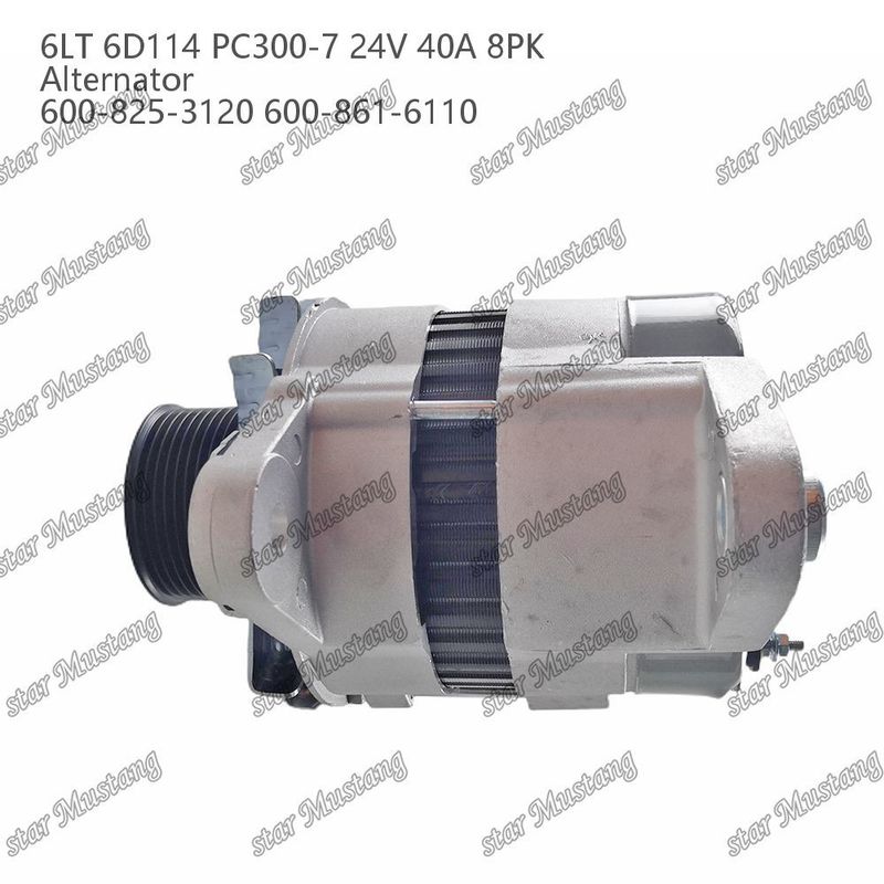 আল্ট্রিনেটর 6LT 6D114 PC300-7 24V 40A 8PK 600-825-3120 600-861-6110
