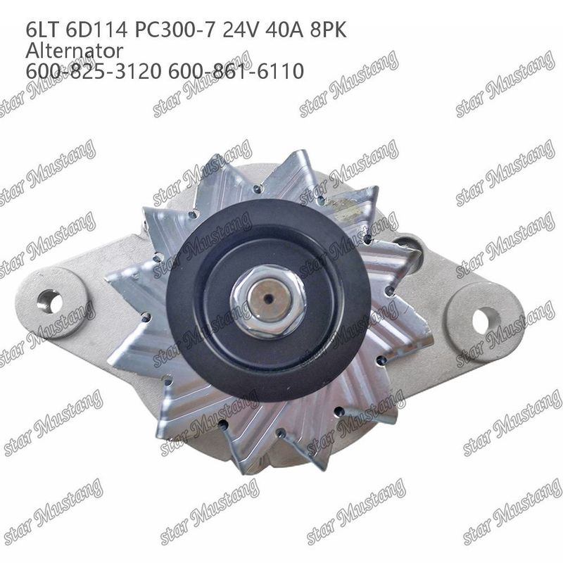আল্ট্রিনেটর 6LT 6D114 PC300-7 24V 40A 8PK 600-825-3120 600-861-6110