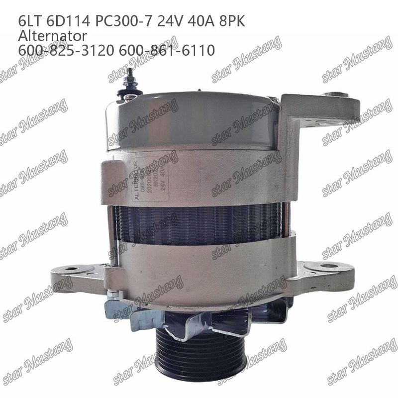 আল্ট্রিনেটর 6LT 6D114 PC300-7 24V 40A 8PK 600-825-3120 600-861-6110