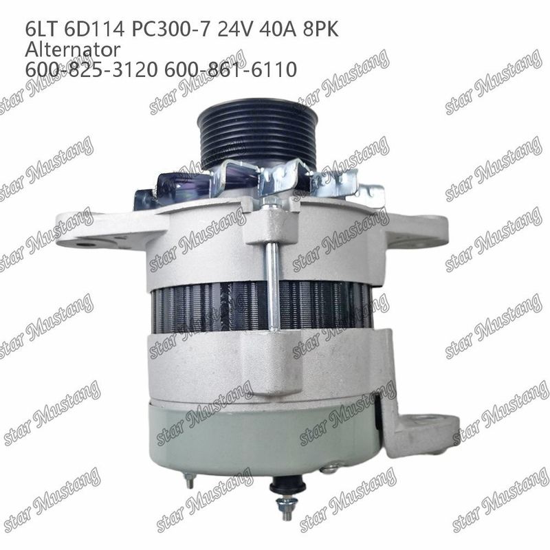 আল্ট্রিনেটর 6LT 6D114 PC300-7 24V 40A 8PK 600-825-3120 600-861-6110