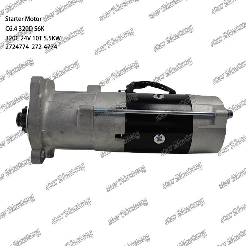 ইঞ্জিন স্টার্টার মোটর C6.4 320D S6K 320C 24V 10T 5.5KW 2724774 272-4774 Caterpillar ইঞ্জিন খুচরা যন্ত্রাংশের জন্য