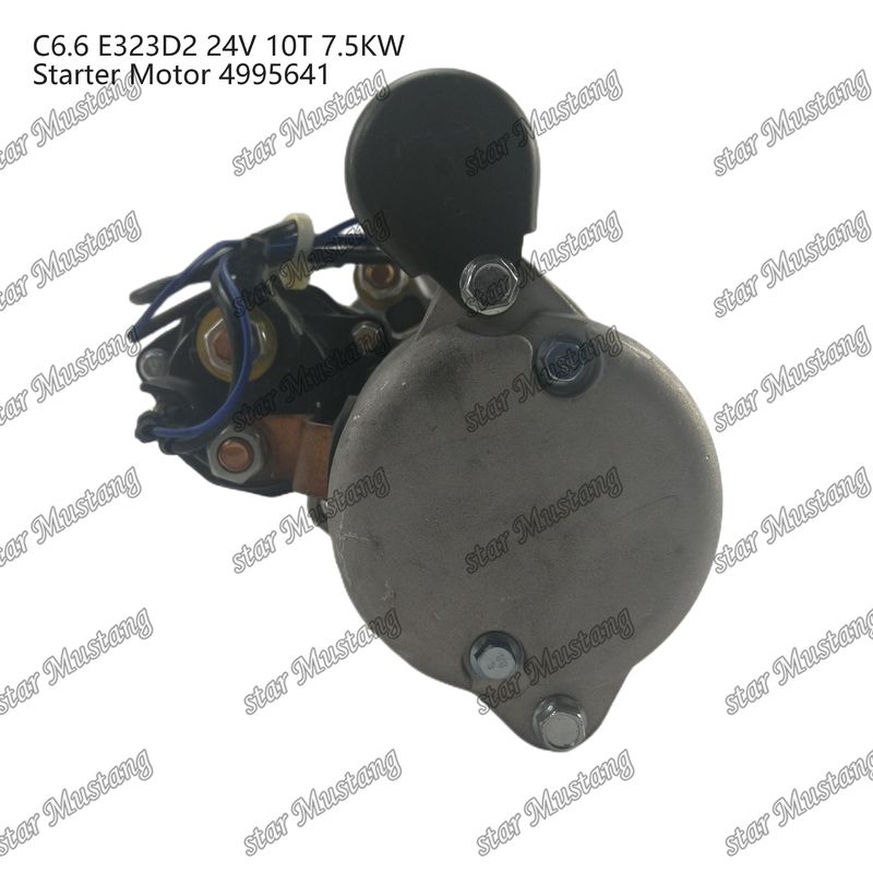 ইঞ্জিন স্টার্টার মোটর C6.6 E323D2 24V 10T 7.5KW 4995641 Caterpillar ইঞ্জিন খুচরা যন্ত্রাংশের জন্য