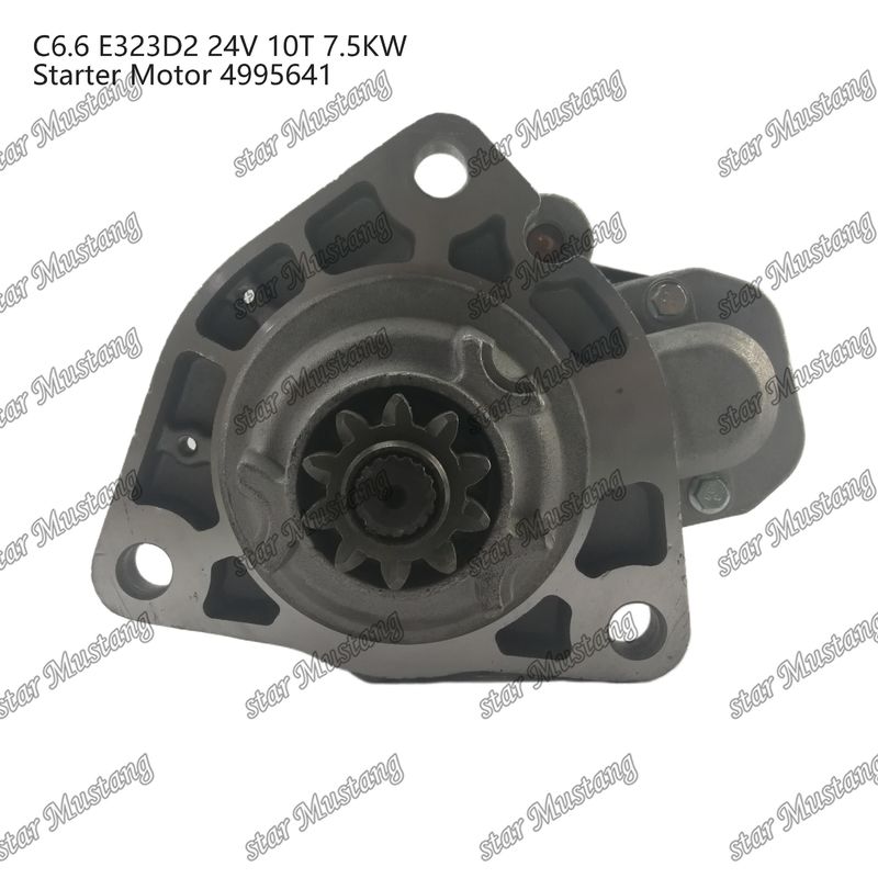 ইঞ্জিন স্টার্টার মোটর C6.6 E323D2 24V 10T 7.5KW 4995641 Caterpillar ইঞ্জিন খুচরা যন্ত্রাংশের জন্য