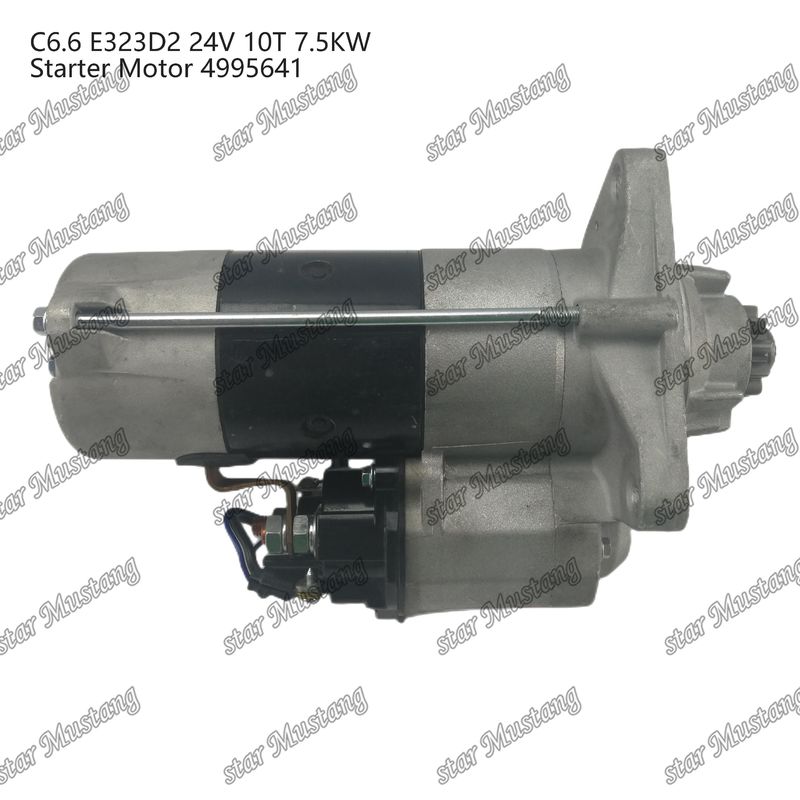 ইঞ্জিন স্টার্টার মোটর C6.6 E323D2 24V 10T 7.5KW 4995641 Caterpillar ইঞ্জিন খুচরা যন্ত্রাংশের জন্য