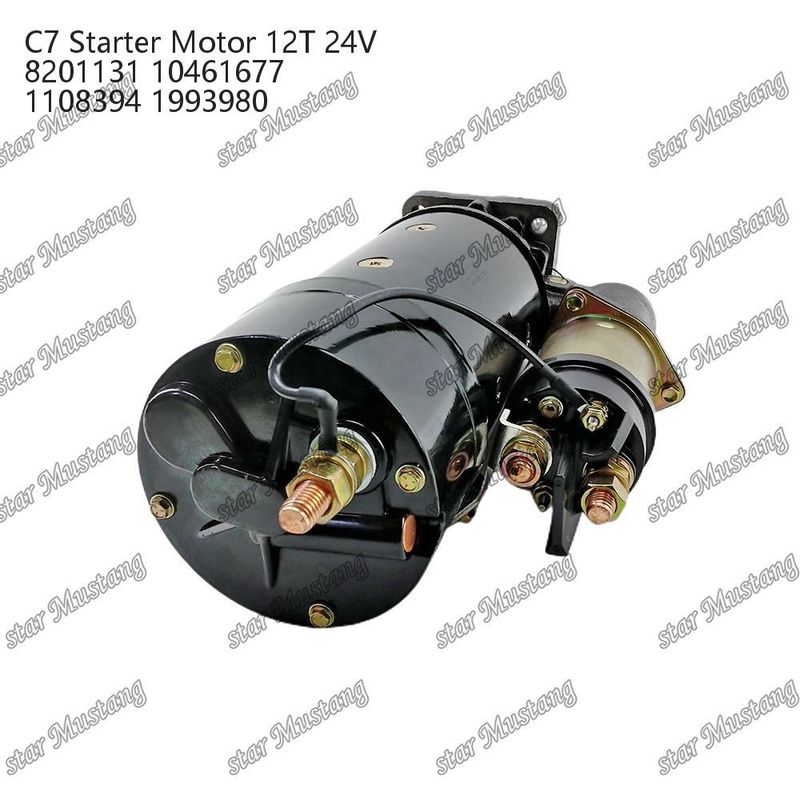 ইঞ্জিন স্টার্টার মোটর C7 12T 24V 8201131 10461677 1108394 1993980 Caterpillar ইঞ্জিনের জন্য খুচরা যন্ত্রাংশ