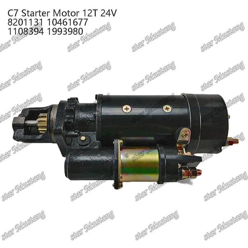 ইঞ্জিন স্টার্টার মোটর C7 12T 24V 8201131 10461677 1108394 1993980 Caterpillar ইঞ্জিনের জন্য খুচরা যন্ত্রাংশ
