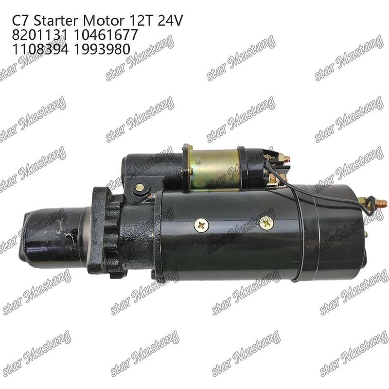 ইঞ্জিন স্টার্টার মোটর C7 12T 24V 8201131 10461677 1108394 1993980 Caterpillar ইঞ্জিনের জন্য খুচরা যন্ত্রাংশ