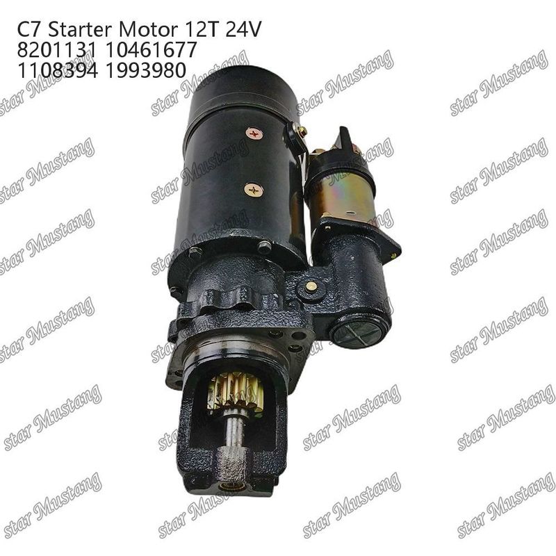 ইঞ্জিন স্টার্টার মোটর C7 12T 24V 8201131 10461677 1108394 1993980 Caterpillar ইঞ্জিনের জন্য খুচরা যন্ত্রাংশ