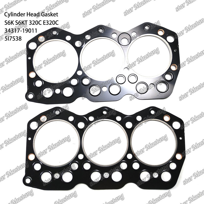 সিলিন্ডার হেড গ্যাসকেট S6K S6KT 320C E320C 34317-19011 5I7538 Caterpillar ইঞ্জিনের খুচরা যন্ত্রাংশের জন্য