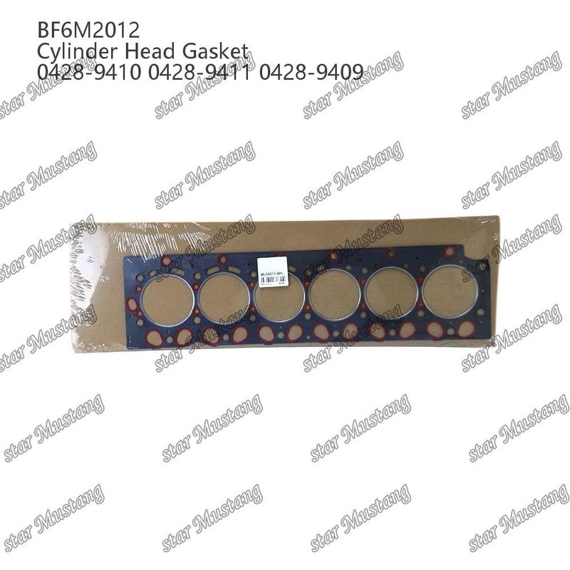 সিলিন্ডার হেড গ্যাসকেট BF6M2012 অ্যাসবেস্ট 0428-9410 0428-9411 0428-9409 ডিউটজ ইঞ্জিনের খুচরা যন্ত্রাংশের জন্য
