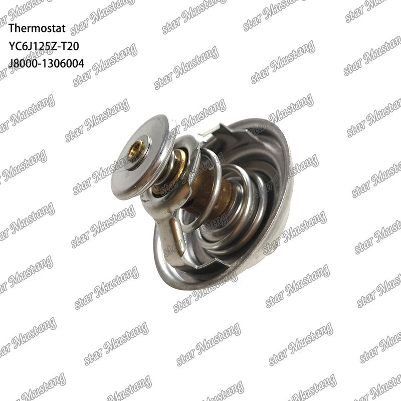থার্মোস্ট্যাট YC6J125Z-T20 J8000-1306004 75°C ইন্টিগ্রেটেড স্ট্রাকচার সহ ইঞ্জিনের অংশ এবং 6 মাস