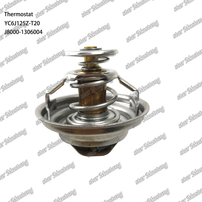 থার্মোস্ট্যাট YC6J125Z-T20 J8000-1306004 75°C ইন্টিগ্রেটেড স্ট্রাকচার সহ ইঞ্জিনের অংশ এবং 6 মাস