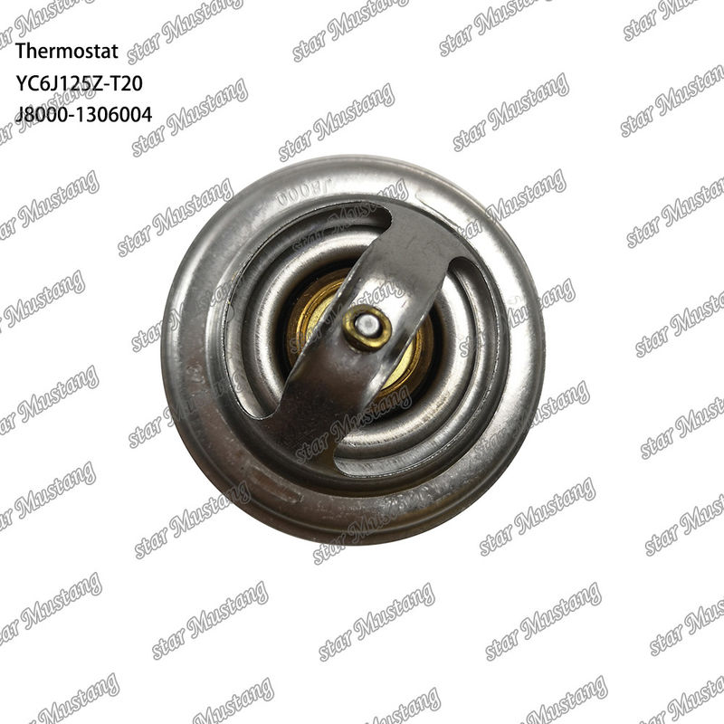 থার্মোস্ট্যাট YC6J125Z-T20 J8000-1306004 75°C ইন্টিগ্রেটেড স্ট্রাকচার সহ ইঞ্জিনের অংশ এবং 6 মাস