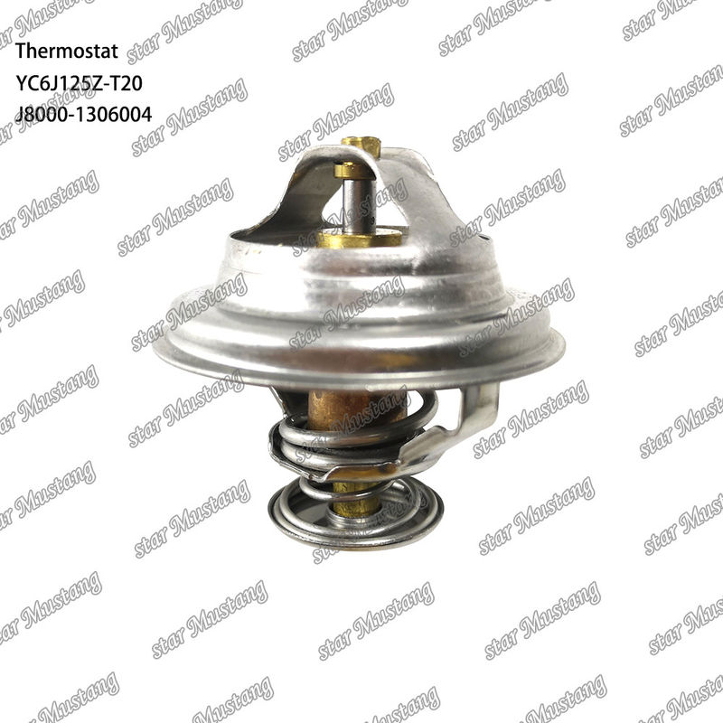 থার্মোস্ট্যাট YC6J125Z-T20 J8000-1306004 75°C ইন্টিগ্রেটেড স্ট্রাকচার সহ ইঞ্জিনের অংশ এবং 6 মাস