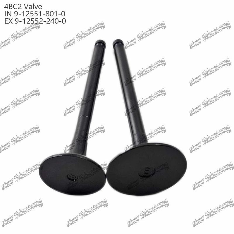 ভ্যালভ 4BC2 9-12551-801-0 9-12552-240-0 ইসুজু ইঞ্জিনের জন্য উপযুক্ত
