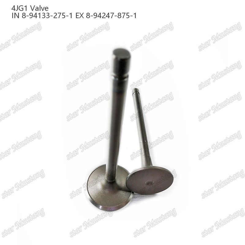 ভ্যালভ 4JG1 IN 8-94133-275-1 EX 8-94247-875-1 ইসুজু ইঞ্জিনের খুচরা যন্ত্রাংশের জন্য