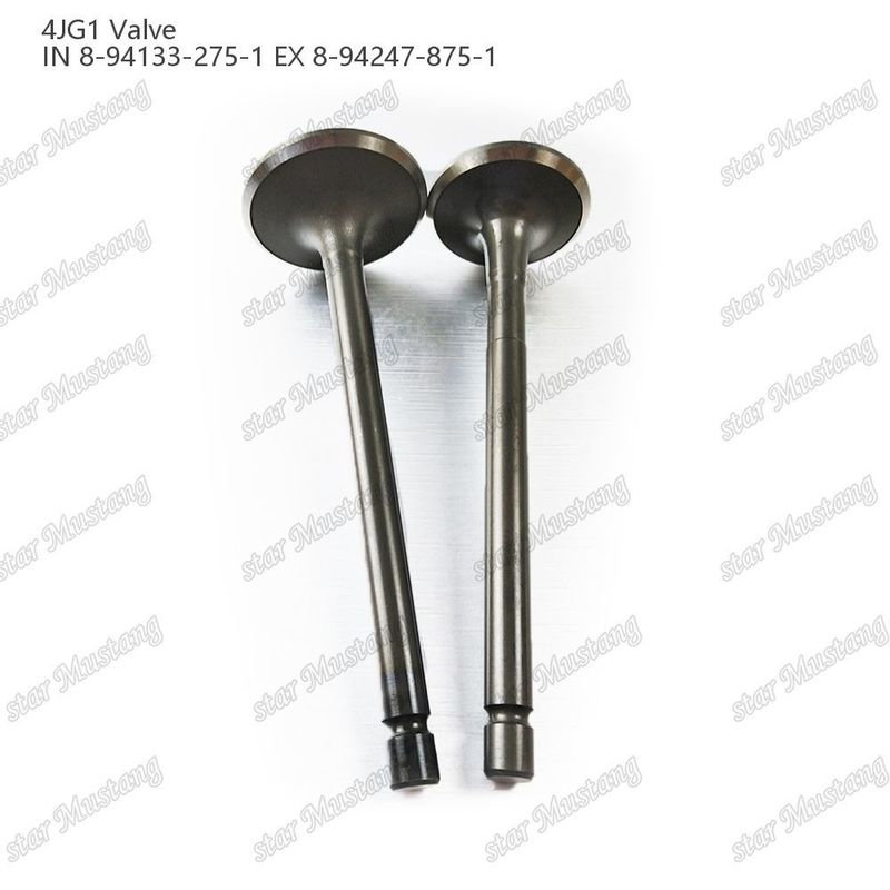 ভ্যালভ 4JG1 IN 8-94133-275-1 EX 8-94247-875-1 ইসুজু ইঞ্জিনের খুচরা যন্ত্রাংশের জন্য