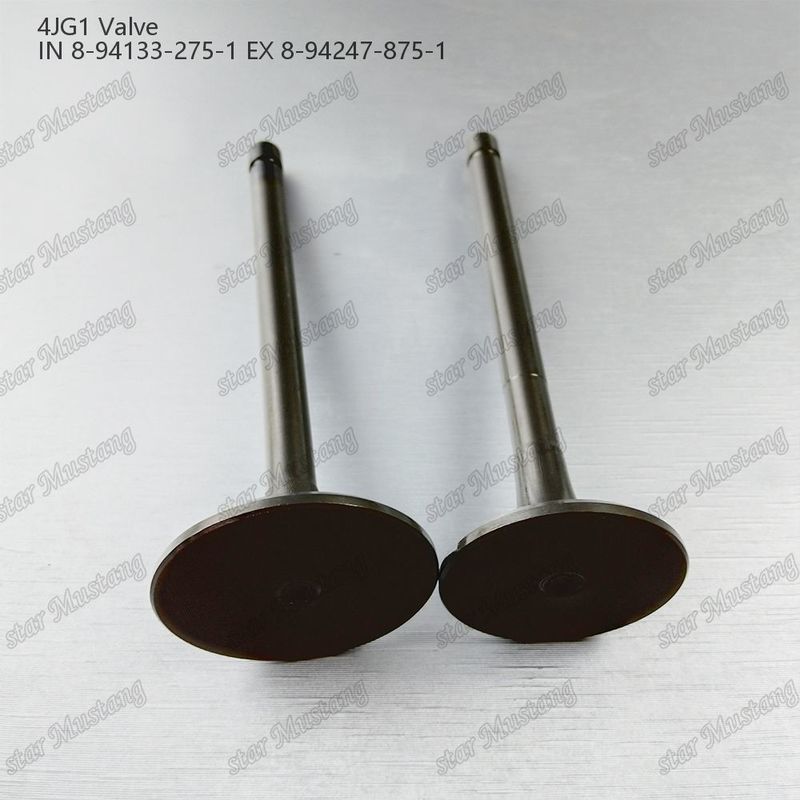 ভ্যালভ 4JG1 IN 8-94133-275-1 EX 8-94247-875-1 ইসুজু ইঞ্জিনের খুচরা যন্ত্রাংশের জন্য