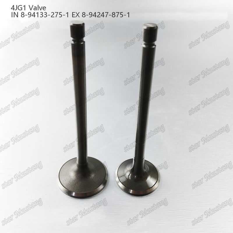 ভ্যালভ 4JG1 IN 8-94133-275-1 EX 8-94247-875-1 ইসুজু ইঞ্জিনের খুচরা যন্ত্রাংশের জন্য