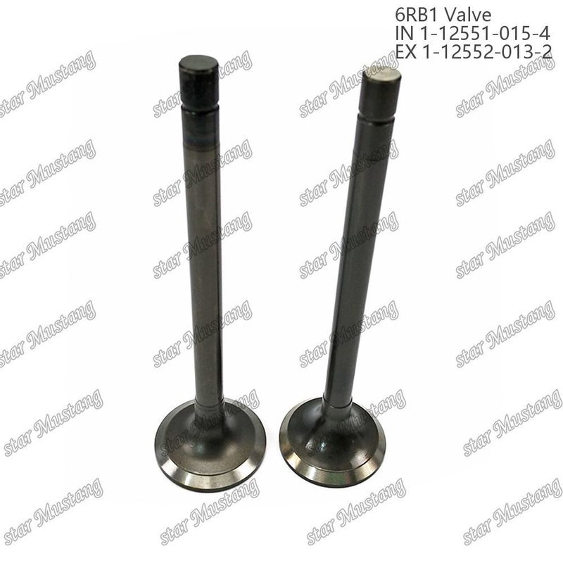 6RB1 ভালভ IN 1-12551-015-4 EX 1-12552-013-2 ইসুজু ইঞ্জিনের জন্য উপযুক্ত