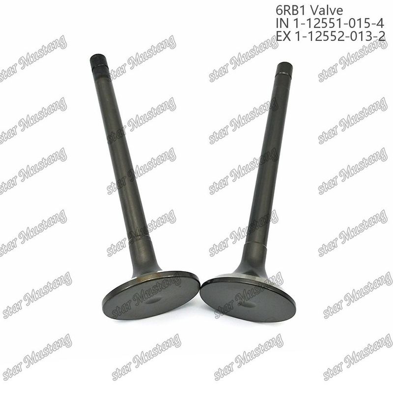 6RB1 ভালভ IN 1-12551-015-4 EX 1-12552-013-2 ইসুজু ইঞ্জিনের জন্য উপযুক্ত
