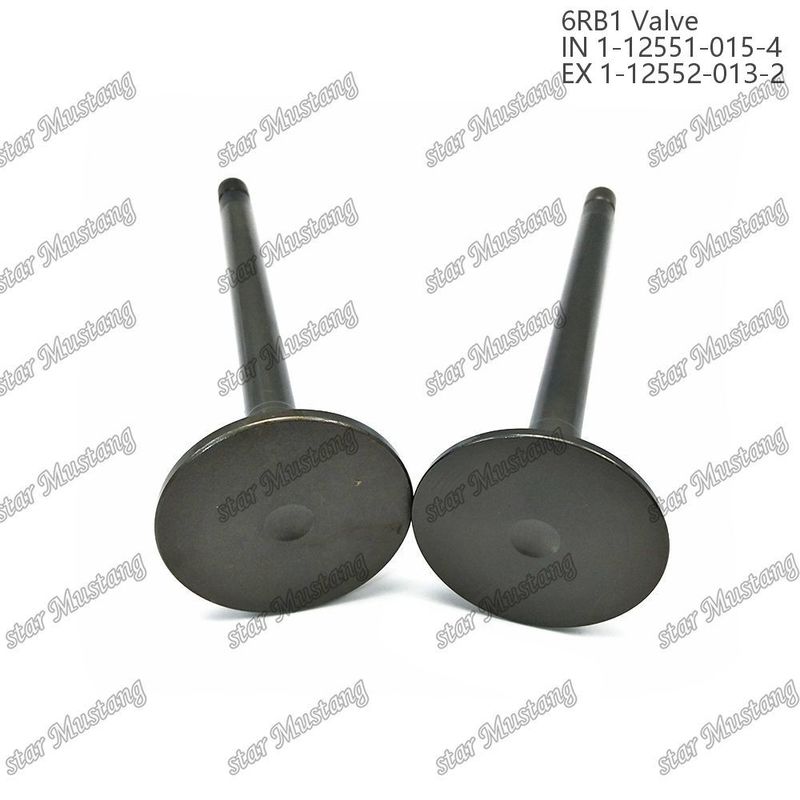 6RB1 ভালভ IN 1-12551-015-4 EX 1-12552-013-2 ইসুজু ইঞ্জিনের জন্য উপযুক্ত