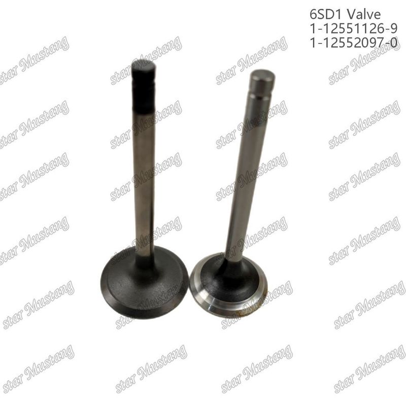 ভ্যালভ 6SD1 1-12551126-9 1-12552097-0 ইসুজু ইঞ্জিনের খুচরা যন্ত্রাংশের জন্য উপযুক্ত