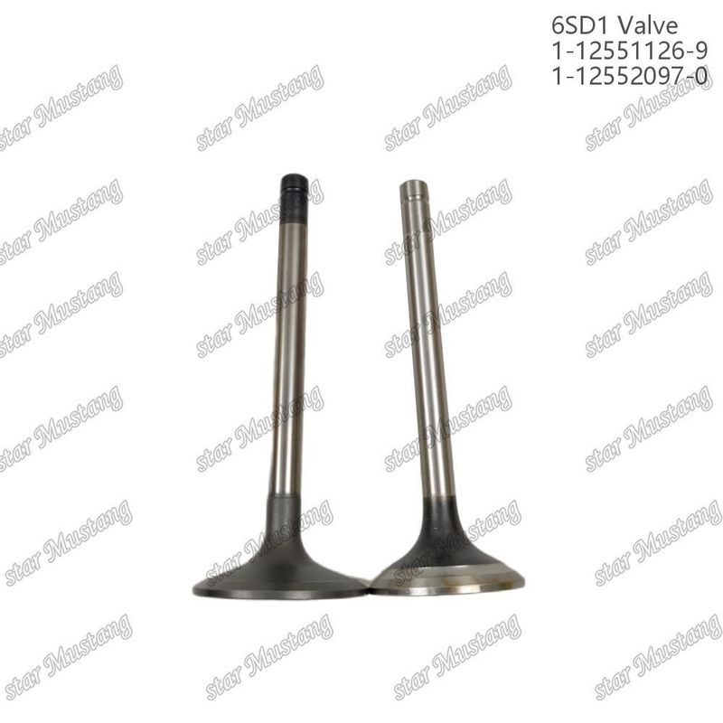 ভ্যালভ 6SD1 1-12551126-9 1-12552097-0 ইসুজু ইঞ্জিনের খুচরা যন্ত্রাংশের জন্য উপযুক্ত
