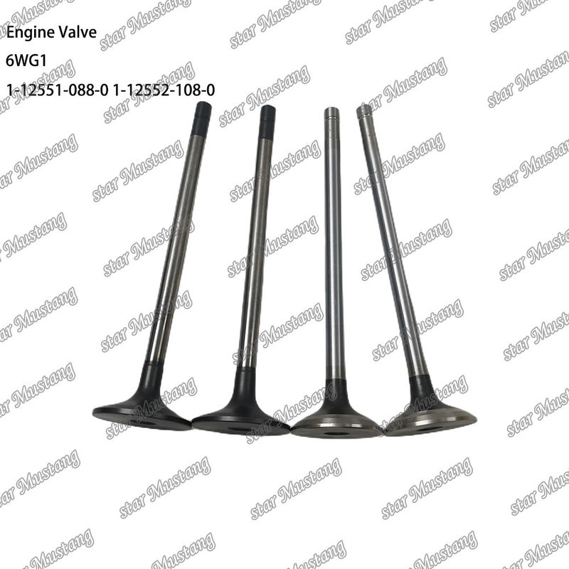 6WG1 ভালভ IN 1-12551-088-0 EX 1-12552-108-0 ইসুজু ইঞ্জিনের খুচরা যন্ত্রাংশের জন্য উপযুক্ত