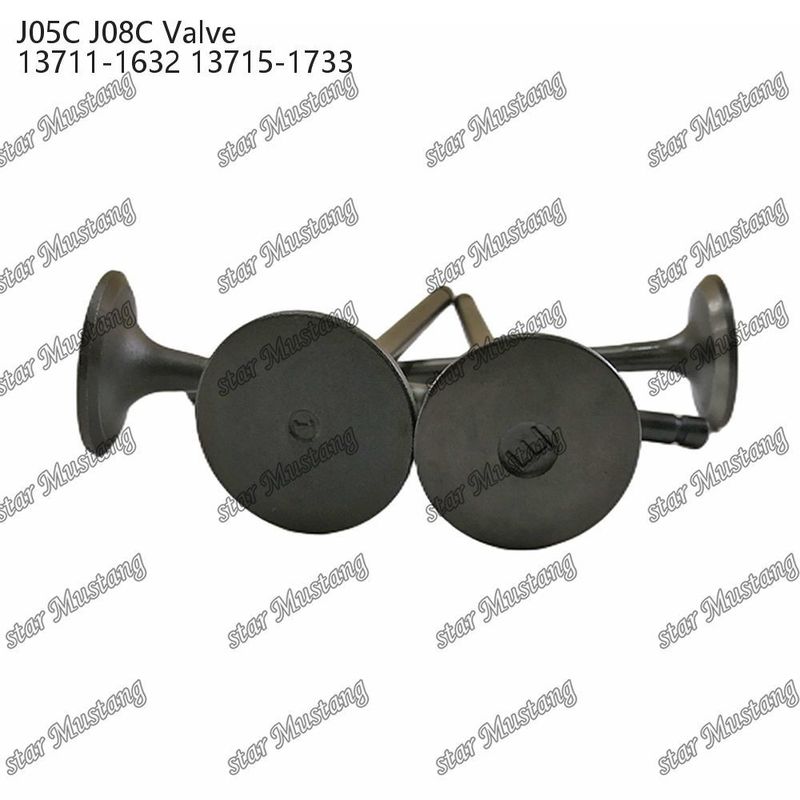 ভালভ J05C J08C 13711-1632 13715-1733 হিনো ইঞ্জিনের খুচরা যন্ত্রাংশের জন্য উপযুক্ত