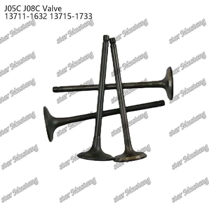 ভালভ J05C J08C 13711-1632 13715-1733 হিনো ইঞ্জিনের খুচরা যন্ত্রাংশের জন্য উপযুক্ত
