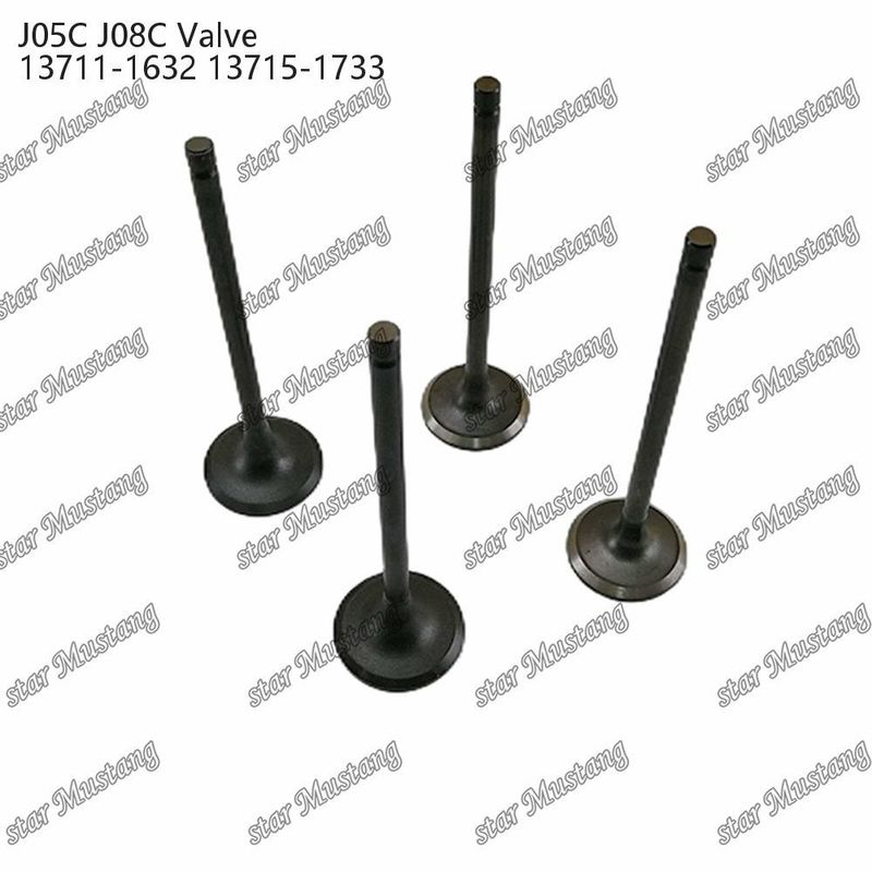 ভালভ J05C J08C 13711-1632 13715-1733 হিনো ইঞ্জিনের খুচরা যন্ত্রাংশের জন্য উপযুক্ত